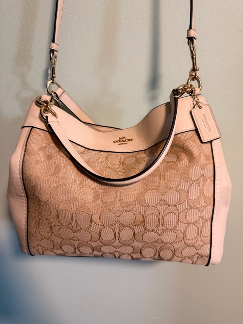 Coach Small Lexy Shoulder Bag in Signature Jacquard
